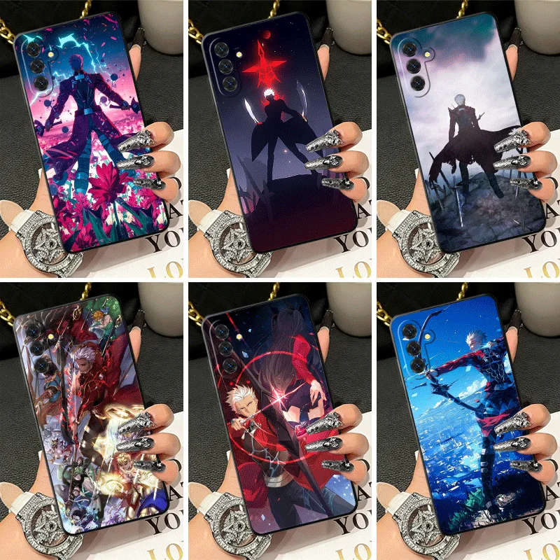 Soft Silicone Phone Case for Samsung A17 A16 A15 A14 A13 Fate Zero Stay Night Archer Shell A57 A56 A55 A54 A53 A37 A36 A27 A26 A