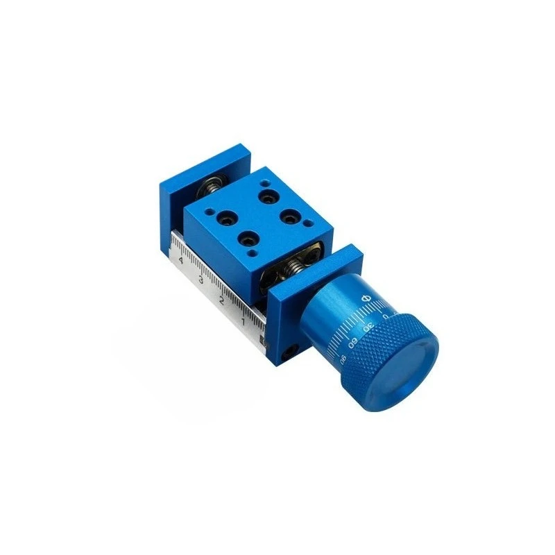 For  Miniature Manual Linear Slide Table, Linear Module Guide Rail Slide Table with Graduated Front and Back Teeth