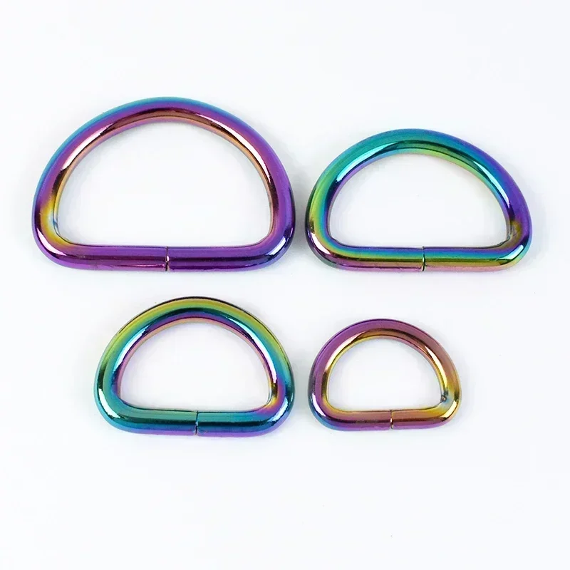 10 Stück 13–50 mm Metallschnallen für Tasche, Rucksack, Gürtel, O-D-Ring-Schnalle, Gurtband, Hundehalsband, Schlaufenschließe, DIY-Lederzubehör