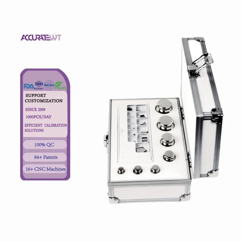 OIML F2 Certified 1mg-200g Calibration Weight Set | Stainless Steel For Analytical Balance, Digital Scales, Lab & Jewelry