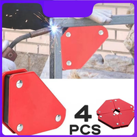 A26F-Angle Solder Arrows Magnetic Welding Holders 4PCS Magnet Weld Fixer Positioner Ferrite Holding Auxiliary Locator Tools