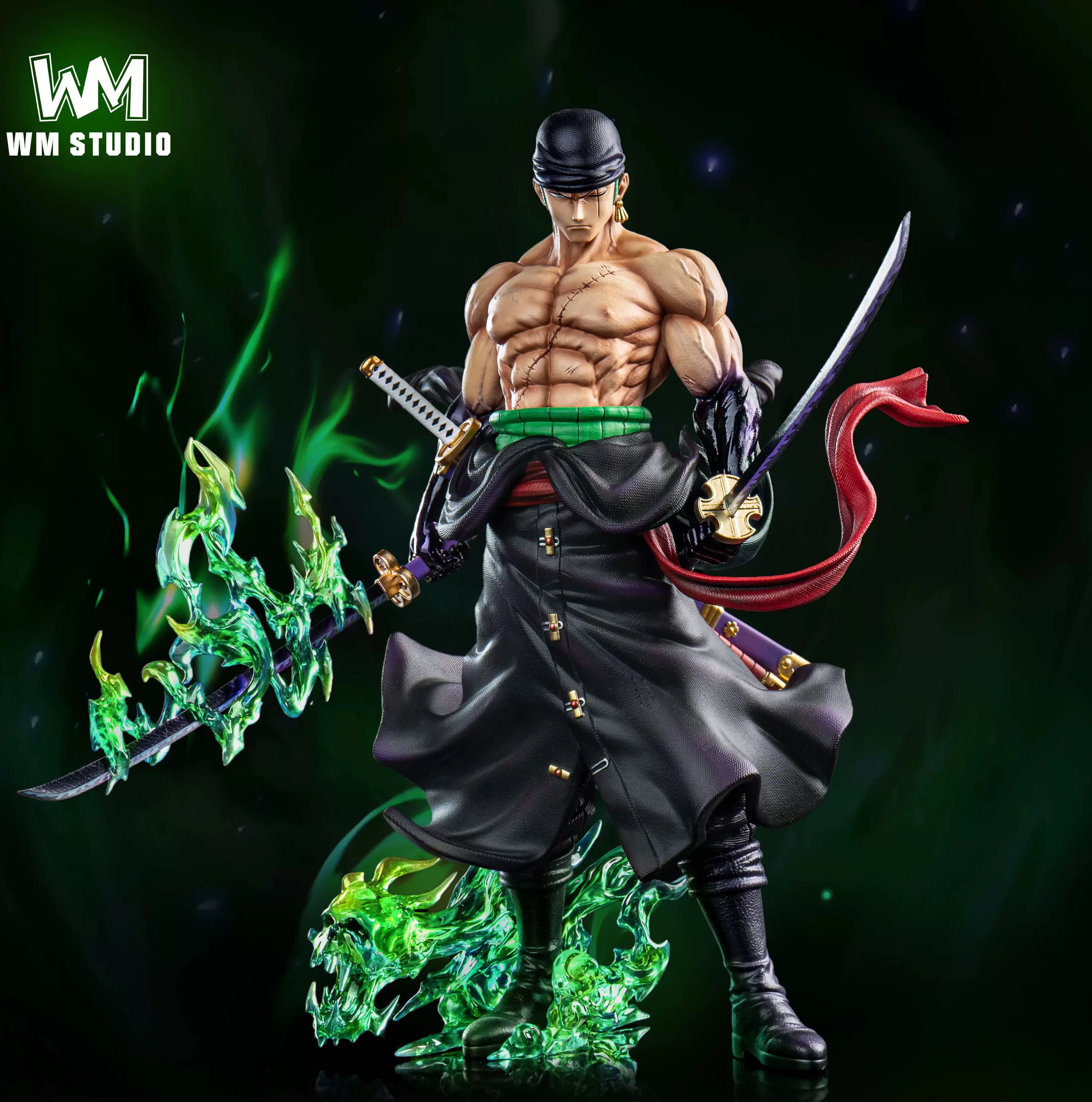 [Spot] WM pop light carving, straw hat group, Sauron ONE PIECE gk model limited edition figure statue