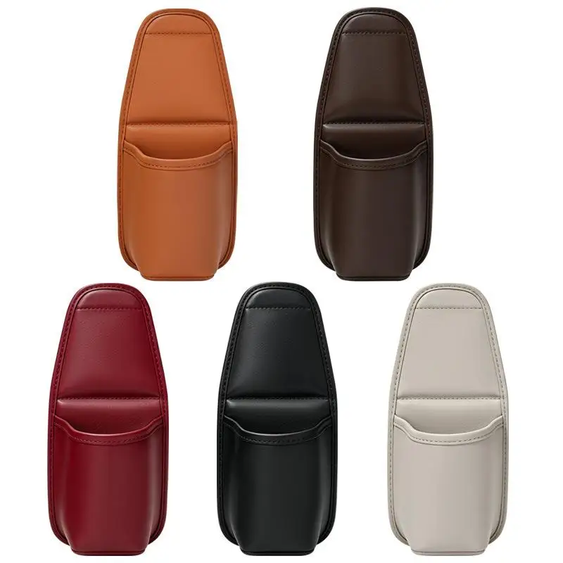 PU Leather Car Door Organizer Hanging Cup Holder Multifunctional Storage Bag Drink Bottle Holder Phone Sundries Storage Bag 2026