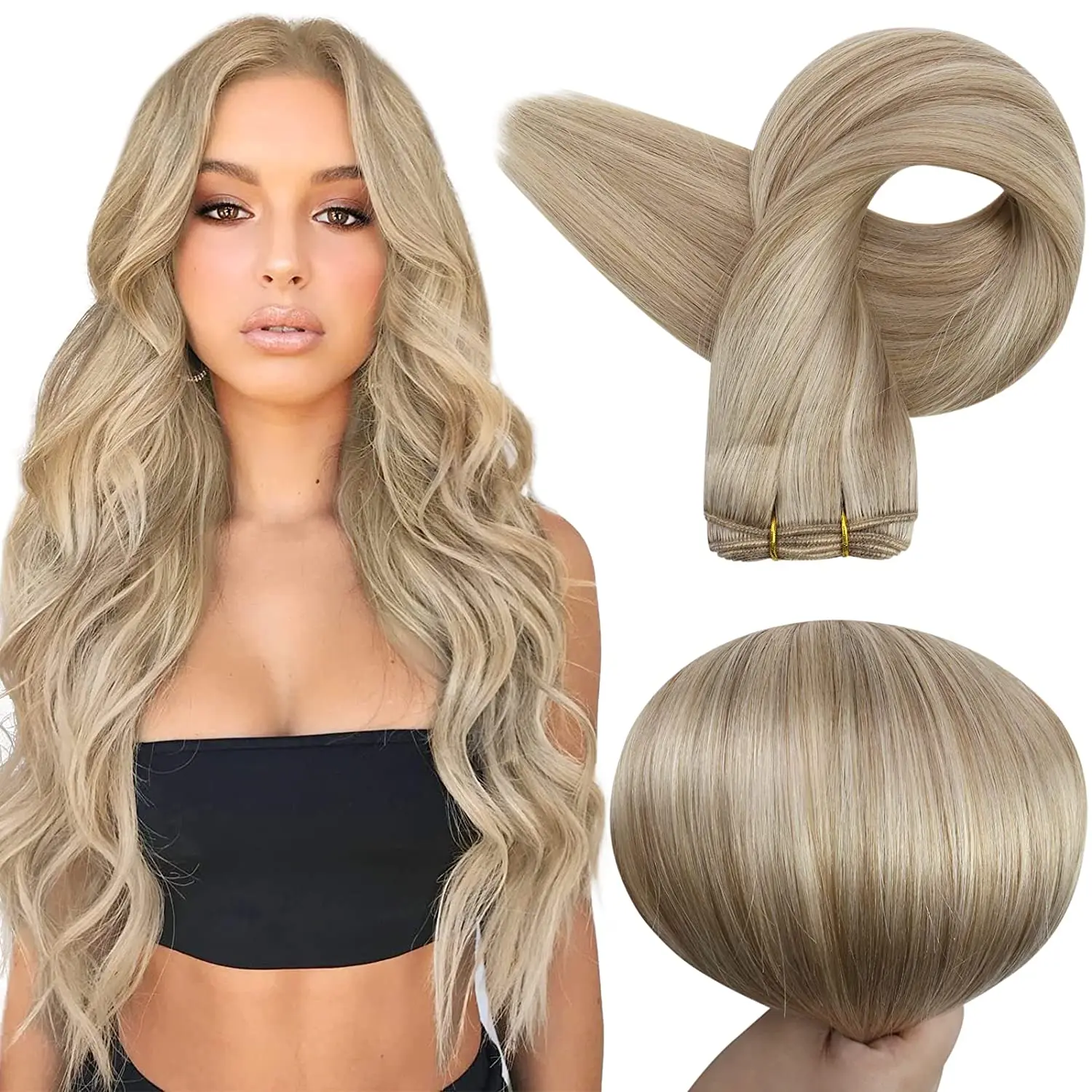 Ombre Blonde Human Hair Bundles 25