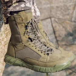 High Quality Outdoor Men's Hiking Shoes Desert High Tactical Boots Men's Soldier Combat Boots