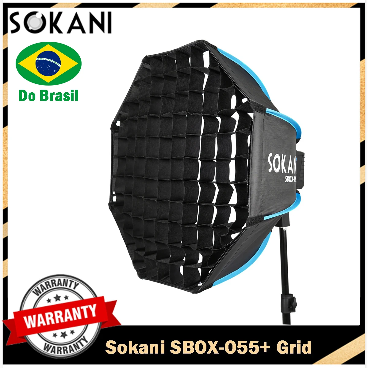 【DO BRASIL】Sokani 55cm Foldable Deep Octagon Softbox Bowens Mount for Sokani X100 X60 Mini COLBOR CL60 Aputure 300c 200x-s Light