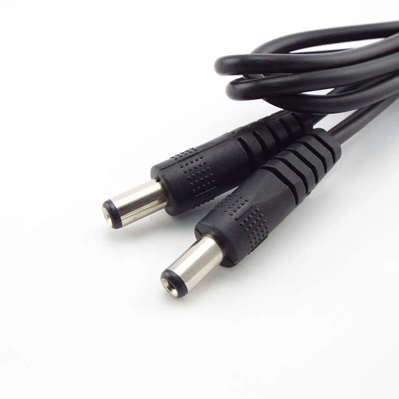 5.5 x 2.1mm DC 12V 3A male to male Power supply diy cord Extension cable CCTV camera Adapter Connector Power Cords 0.5M 1M 2M