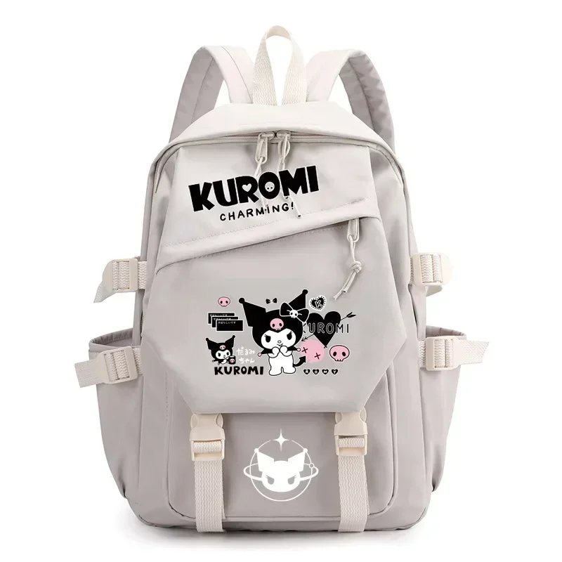 Sanrio-Bolso de hombro de viaje de hello kitty para mujer, mochila kuromi, mochila escolar japonesa, bolso de mano para estudiantes de secundaria