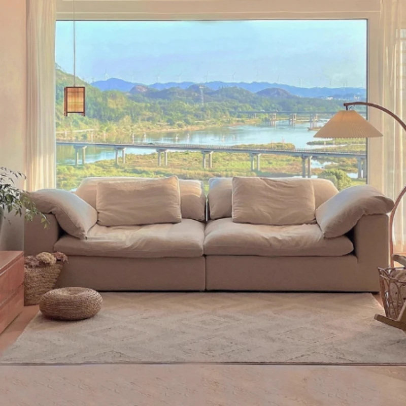 

Fillers White Modern Sofas Soft Cheap Sleeping Hotel Living Room Sofas Puffs Loveseat Designer Divano Soggiorno Home Furniture