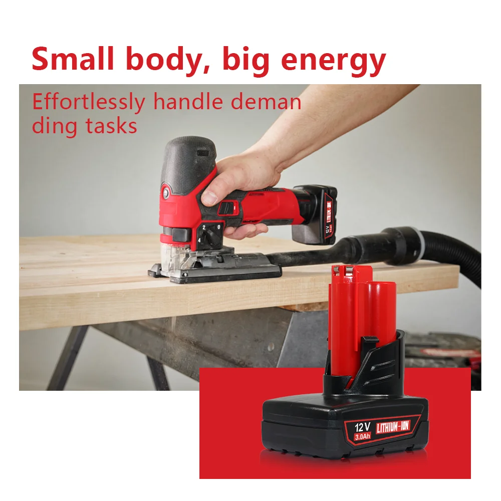 لميلووكي 12 فولت 6Ah 5Ah 18650 بطارية ليثيوم M12 XC 48-11-2410 48-11-2420 48-11-2411 12 فولت أدوات لاسلكية البطارية #5