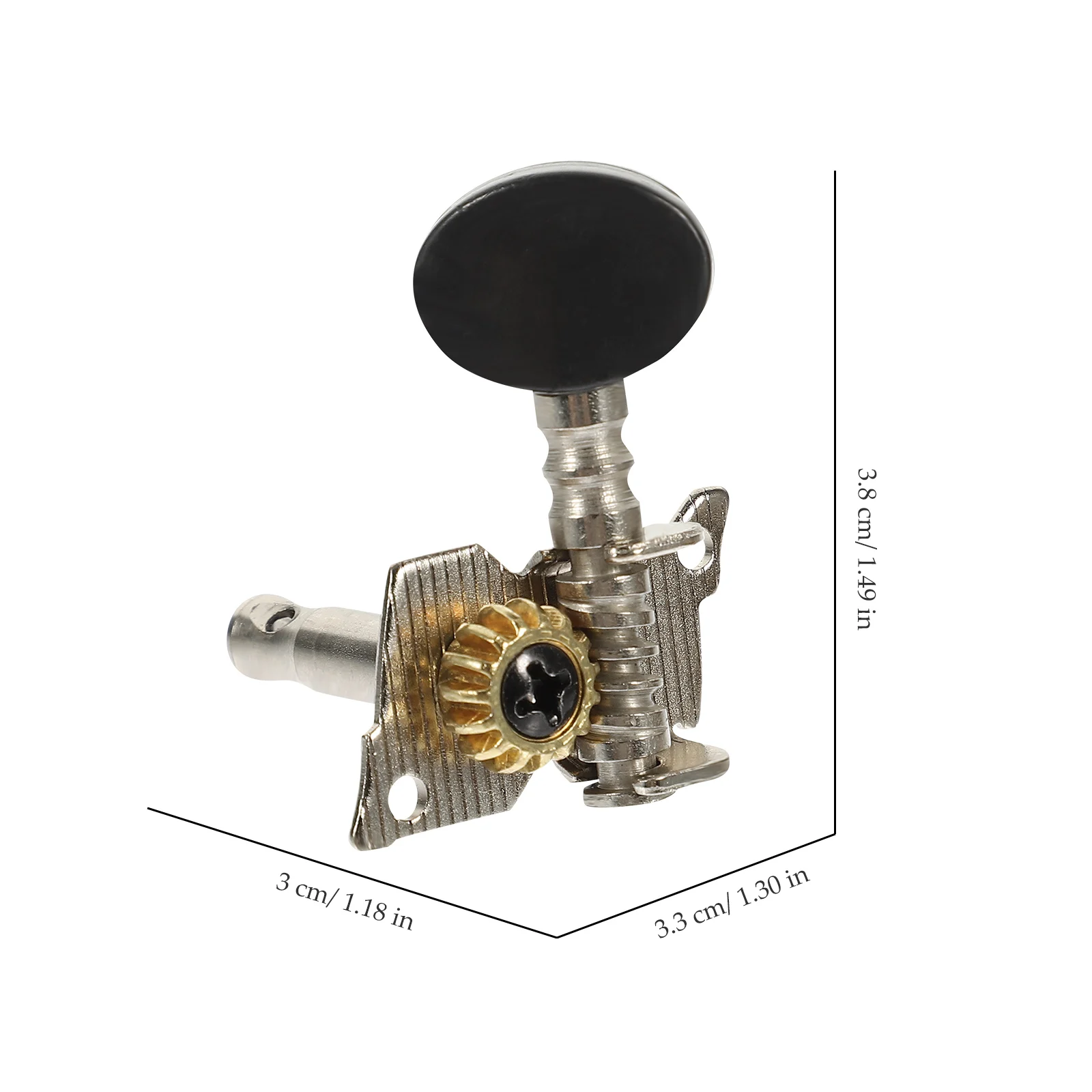 

6Pcs Guitar Tuning Pegs Silver Folk Guitar Pegs Open Single Hole 3 Left 3 Right Metal Guitar Tuners Instrument Parts