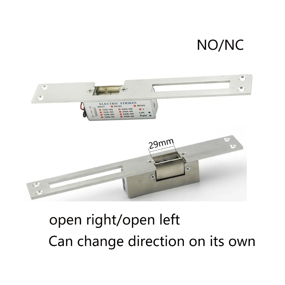 

Narrow Month Cathode Lock Electric Strike Lock Fail Secure Power on To Unlock for Metal PVC Door Home Access Control