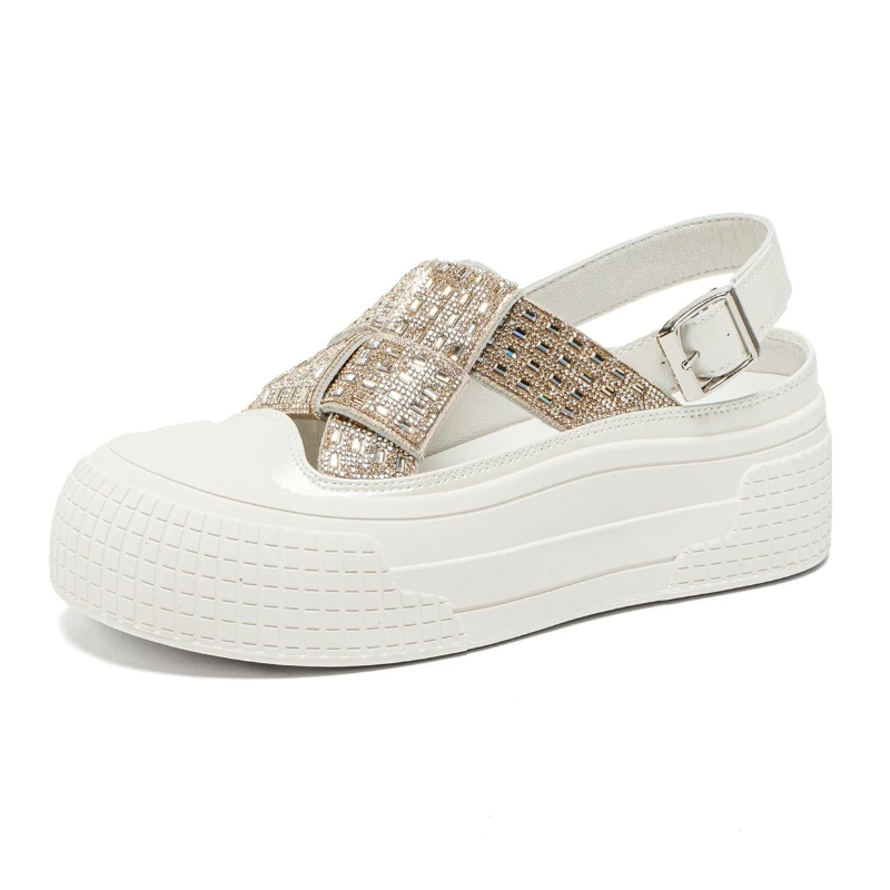 CICIYANG 2026 Summer New Women's Platform Sandals Hollow Breathable Close Toe Fashion Sports Sandals for Student Shoes Female