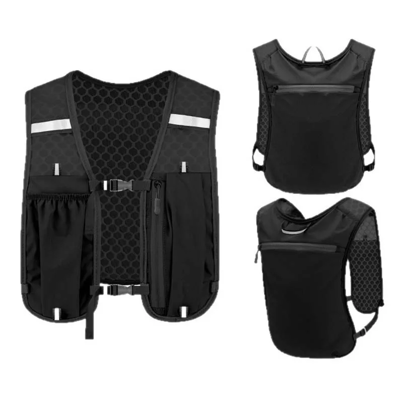 Running Vest For Man Woman Outdoor Sports Storage Vest Hydration Backpack For Run Hiking Cycling Trails Marathons Chest Pack Hot