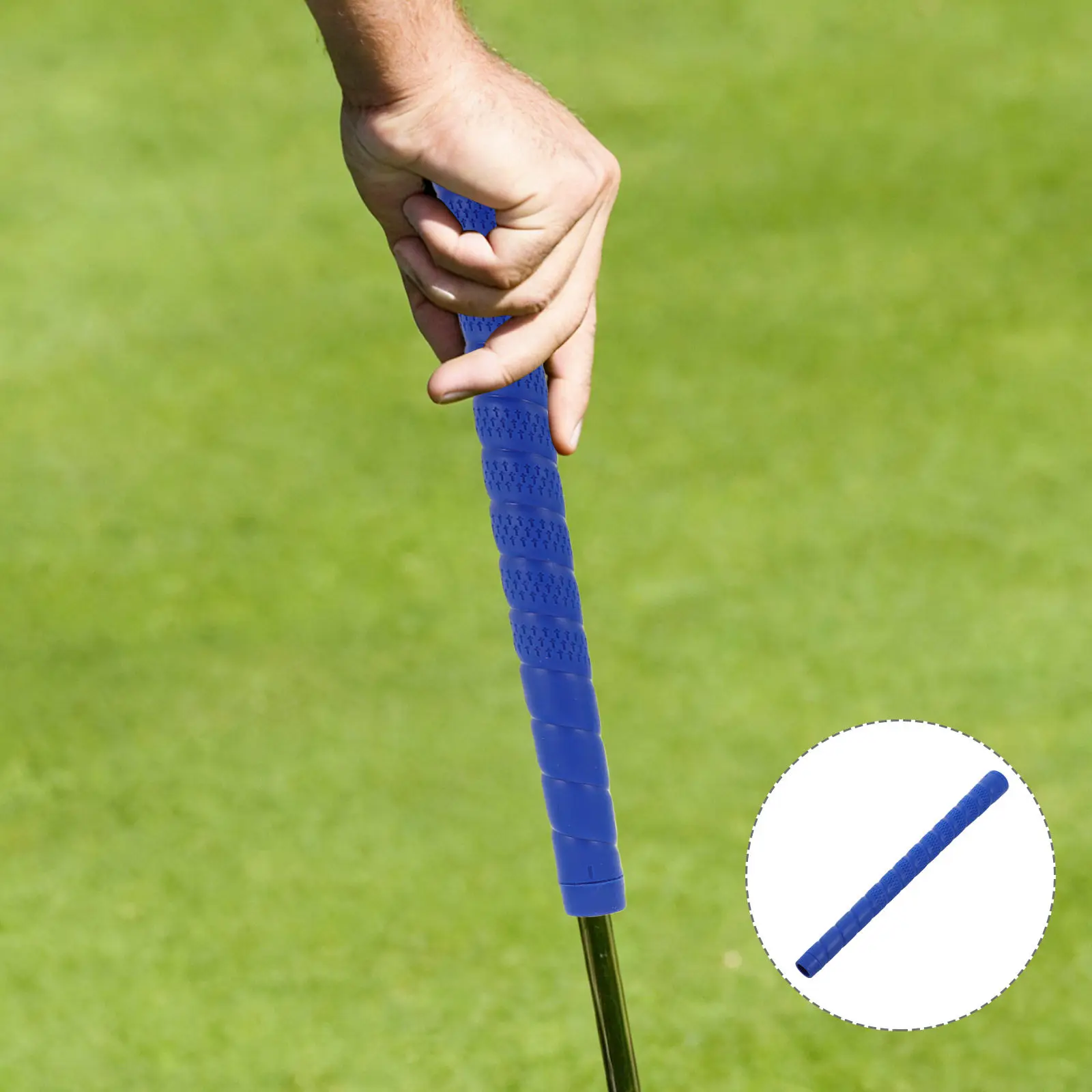 

Child Golf Grip Soft Rubber Putter Grip Kids Club Handle Cover Youth Training Aid Equipment Replacement Anti-Slip
