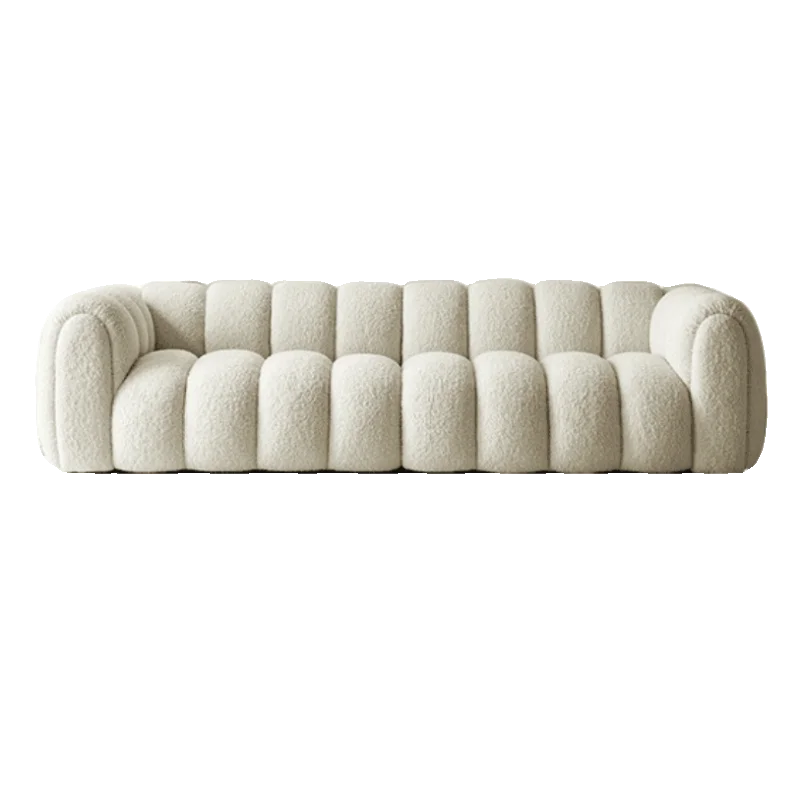 

New Cream Wind Pumpkin Sofa Lamb Fleece Marshmallow Cloud Guest