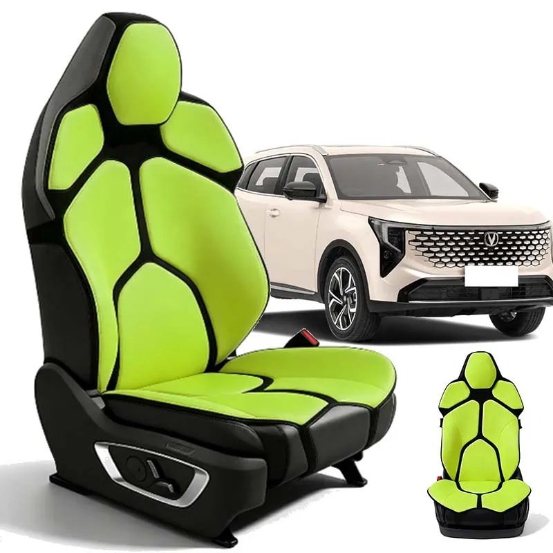 For Changan CS55 PLUS Ergonomic Mesh Lumbar Support Cushion Massage Back Pad Breathable Car & Office Dual Use Auto Accessories