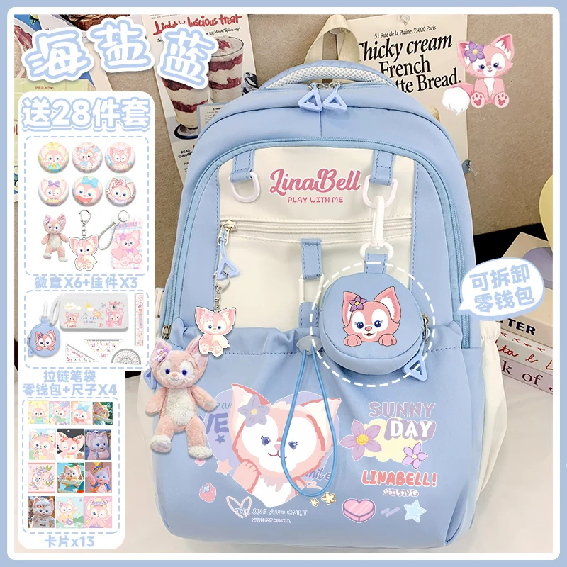 Sanrio backpack 2025 new large capacity cute Llama Bell cartoon children's schoolbag for teenagers returning to school backpack