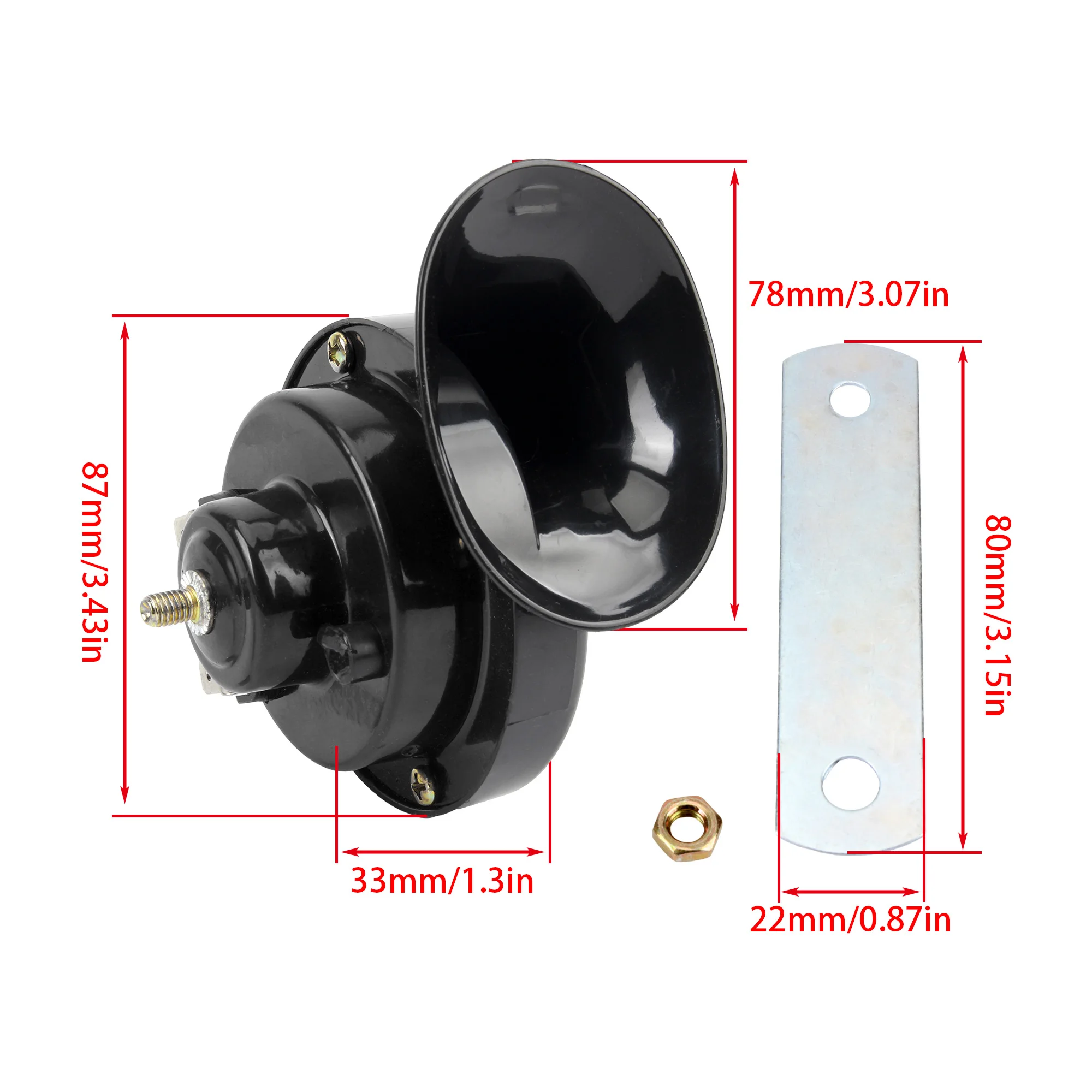 12V 24V Super Loud Motorcycle Horns Universal Waterproof Loudspeaker For Car Motorcycle Scooters Moped Cafe Racer ATV Dirt Bike image 6