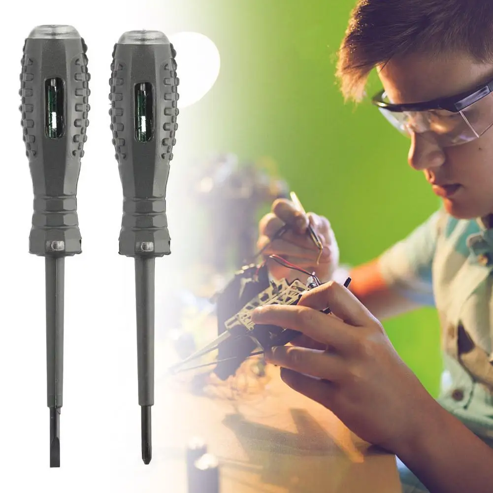 Cross Screwdrivers Electric Pen Insulated Tester Pen Tools Electrician Highlight Pocket Neon Bulb Indicator Meter