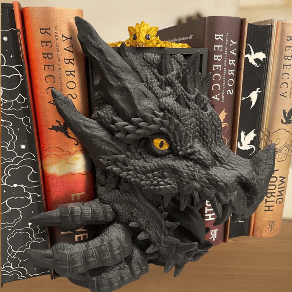 

Bookshelf Creative Decorative Resin Handicraft Dragon American Home Decoration Dragon Book Relies on Small Ornaments