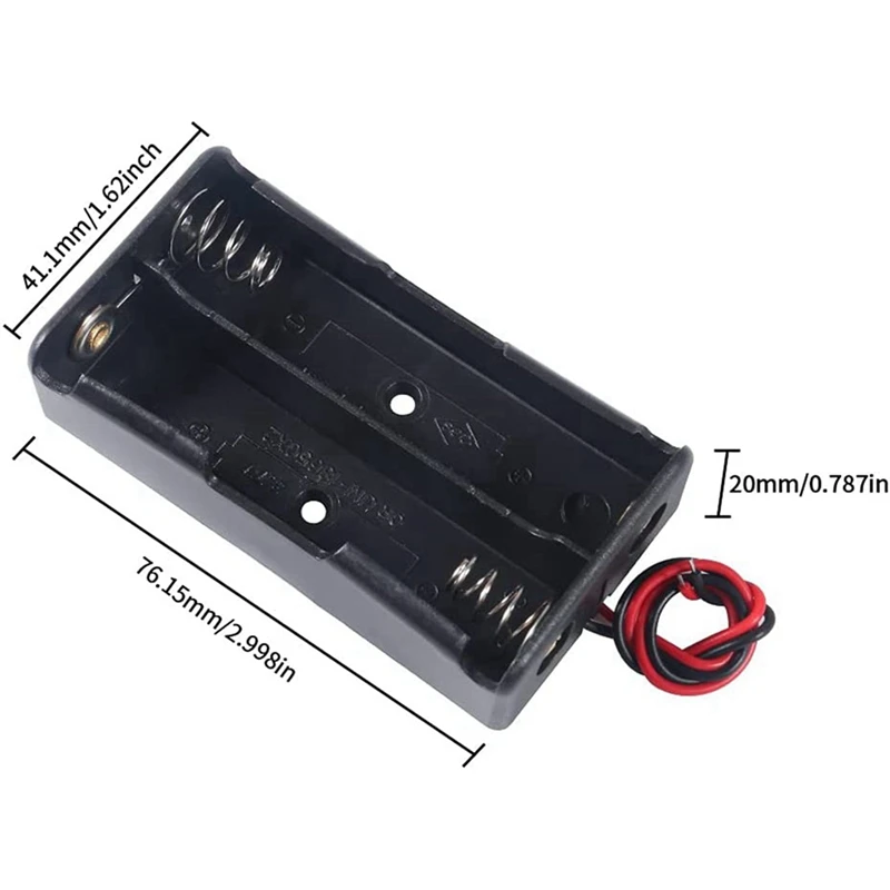 24 Stuks 18650 Batterij Houder Bundel Met Draad Batterij Houder Case 3.7V, 1/2/3/4X3.7V Serie Diy Batterij Opbergdozen