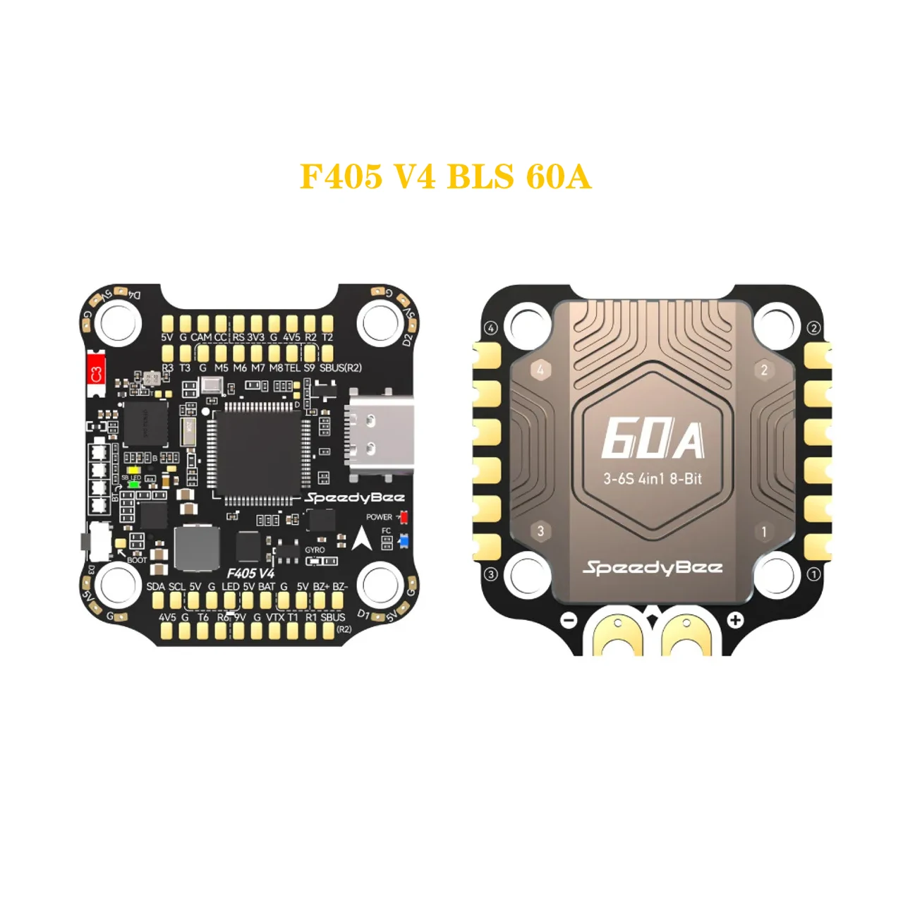 SpeedyBee F405 V4 55A 60A 30x30 3-6S FPV Stack ICM42688P Flight Controller BLS 4in1 ESC for FPV Freestyle Drones DIY Parts