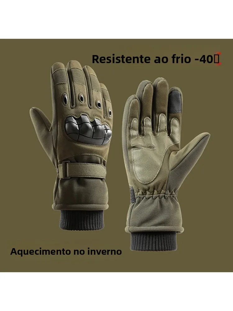 fleece-lined-outdoor-men's-gloves-warm-anti-cold-ski-tactical-gloves-winter-outdoor-training-climbing-anti-slip-wear-resistan