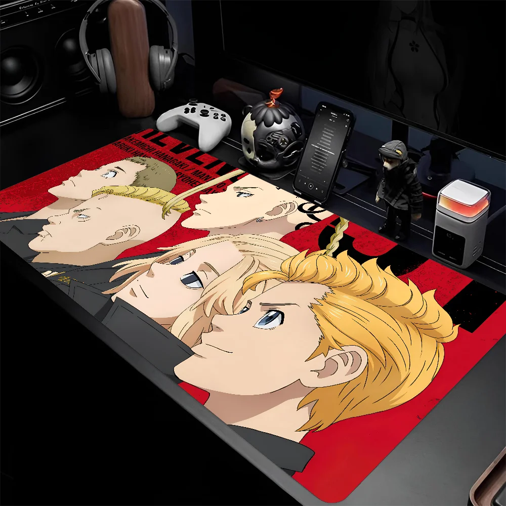 Anime Tokyo Revengers Mousepad Large Gaming Mouse Pad LockEdge Thickened Computer Keyboard Table Desk Mat