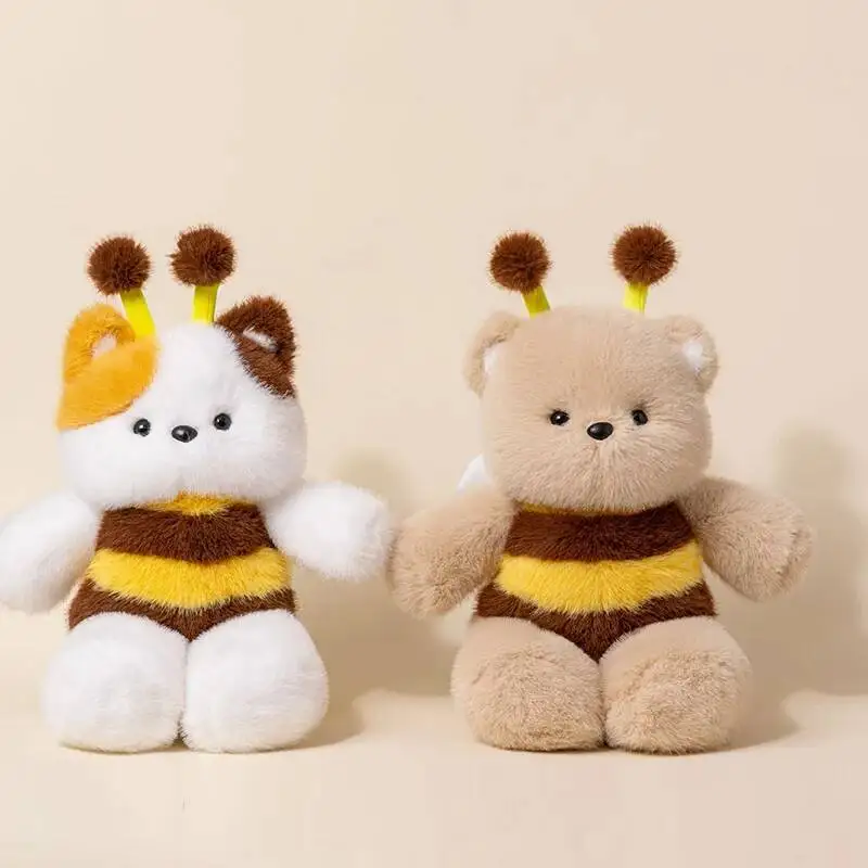 

Kawaii Bee Little Animal Plush Toys Stuffed Baby Bear Sheep Kitten Doll Funny Cartoon Animal Doll Lovely Children Birthday Gift