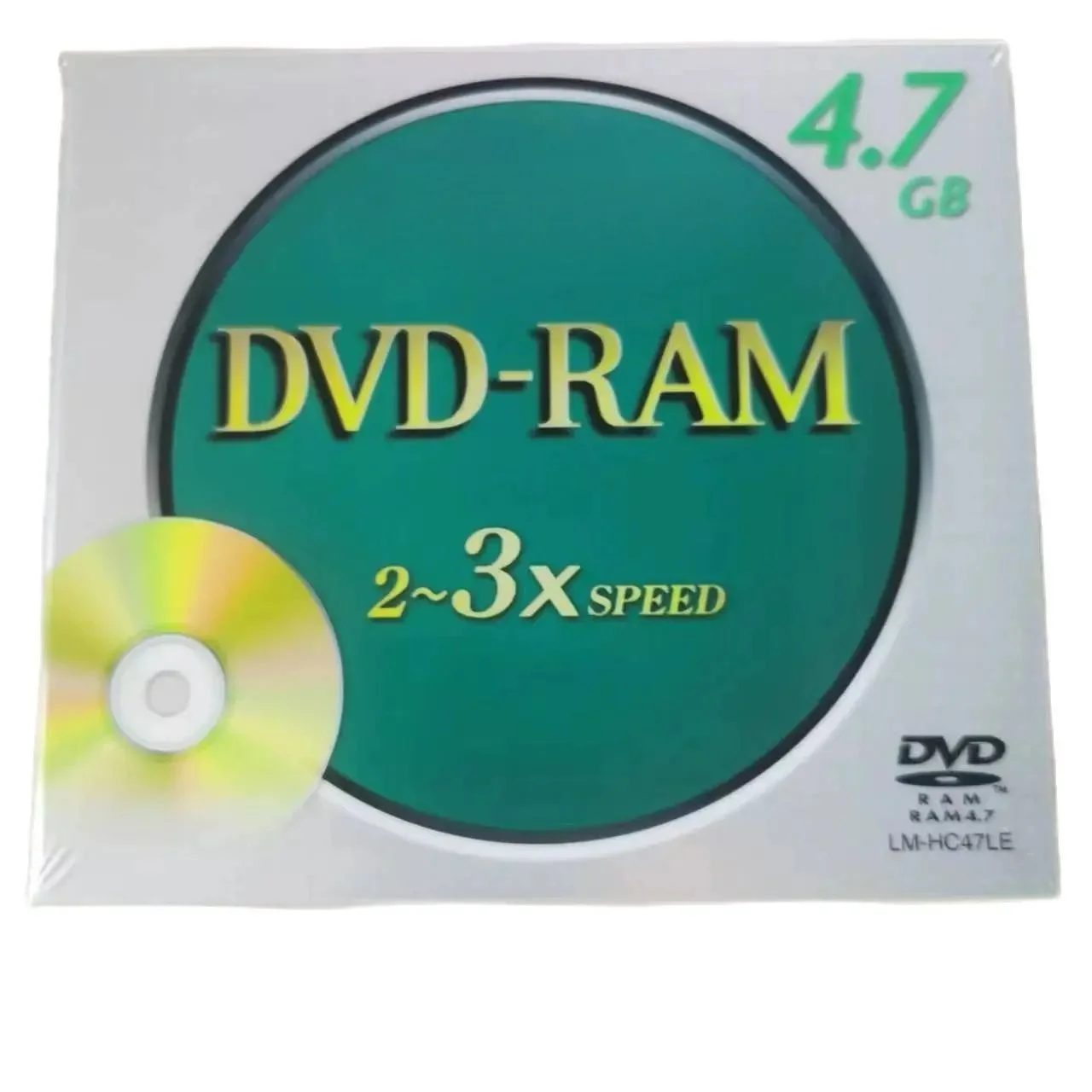 1PCS  P A N A S O N I  4.7G LM-HC47LE 12CM 2-3X SPEED DVD-RAM disc Rewriteable disc Archive CD Recording disk Non-cartridge disc