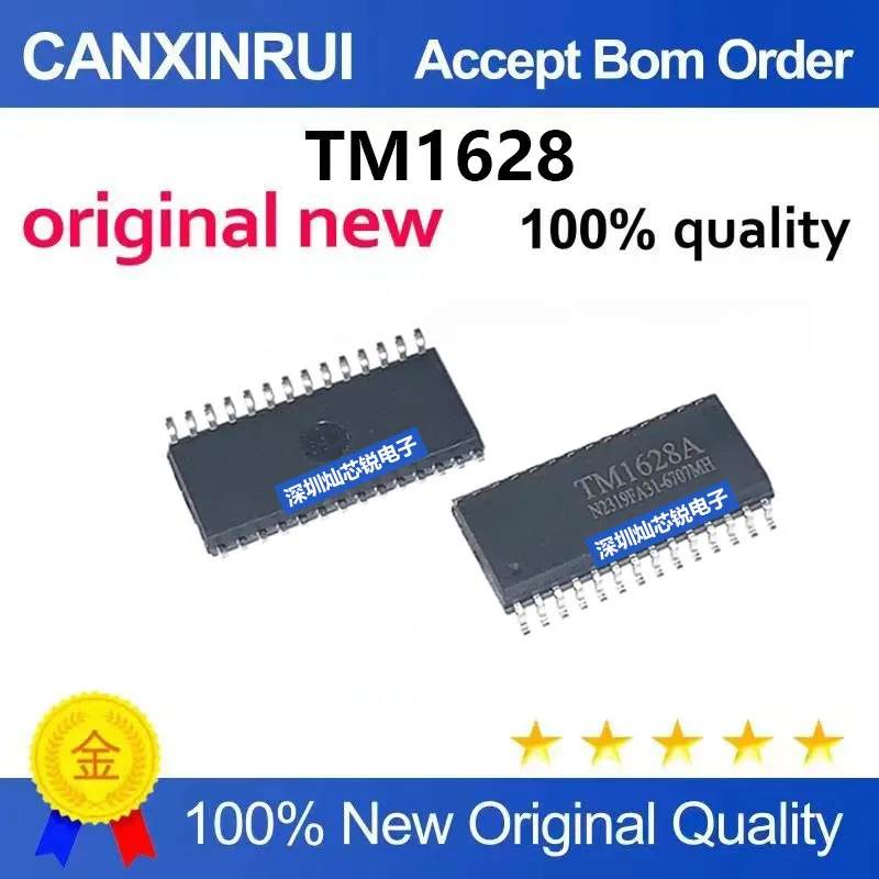 (5-100pieces)Brand New Original TM1628 TM1628A SMD SOP28 LED Digital Tube Display Driver Chip