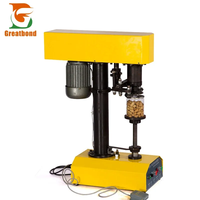 제조업체 저가 반자동 전기 데스크탑 상업용 주스 캔닝 틴 캔 실러 둥근 병용 밀봉 기계