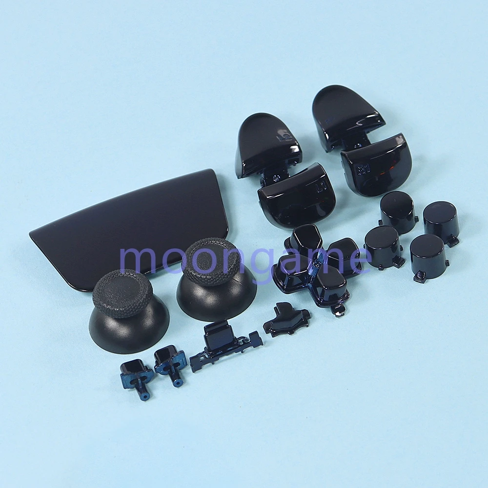20set di ricambio per PS5 V3.0 elettrolitico R1 L1 R2 L2 Controller di gioco tastiera cromata pulsante comune