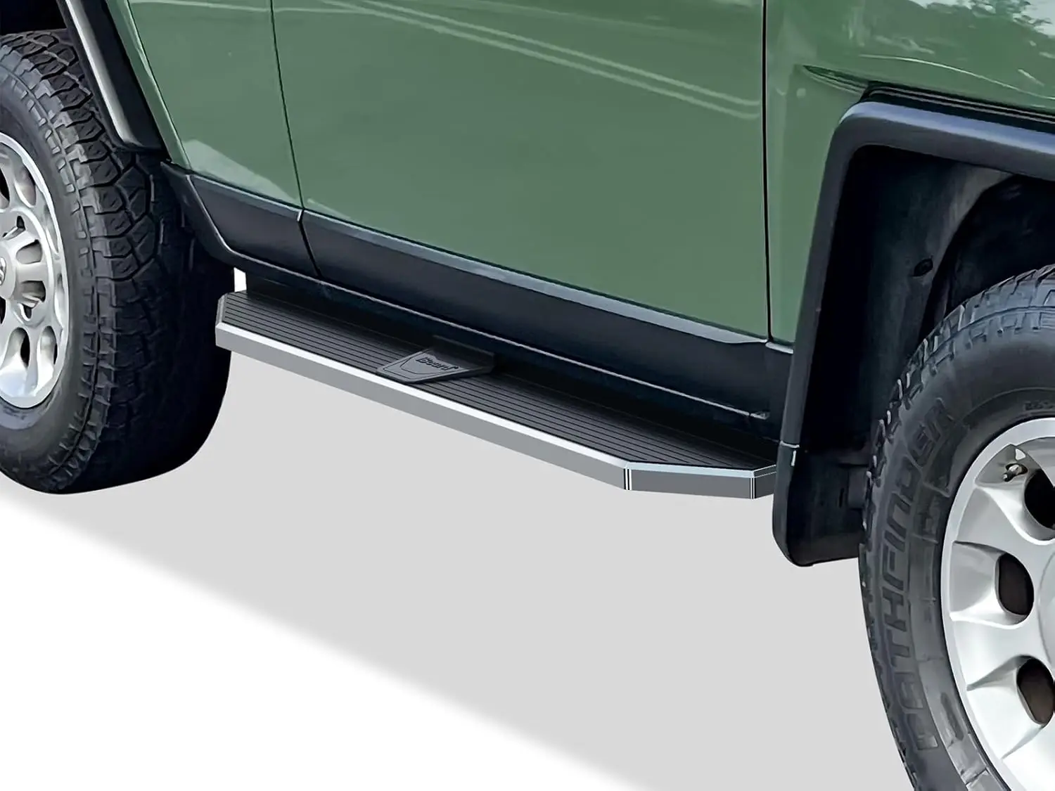 

6in 304 Stainless Steel (Polished Flat Style) Running Boards Side Bars Steps Compatible with Toyota FJ Cruiser 2007-2014