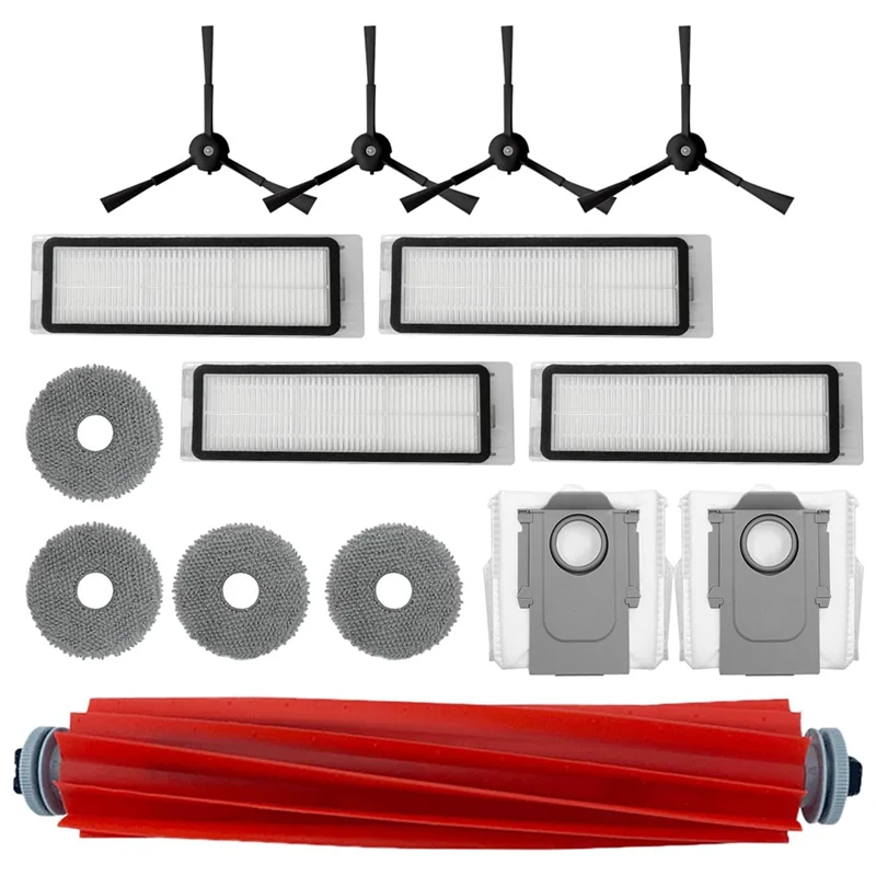 ABLE-1Set запасные части, аксессуары для Roborock Q Revo, основная боковая щетка, фильтр Hepa, швабра, тканевые мешки для пыли, запасные части Ki
