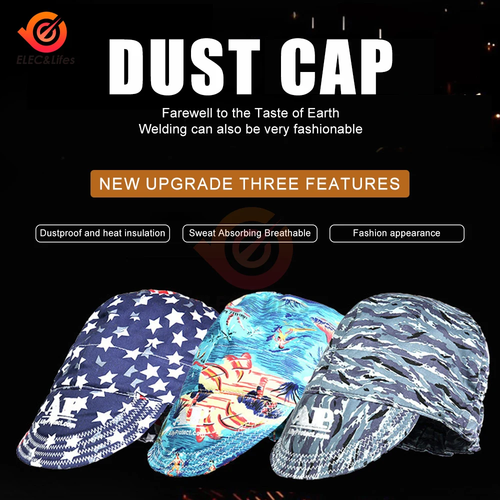 

Elastic Sweat Absorption Welding Hat Welders Welding Protective Hat Cap Flame Resistant Head Full Protection Hoods Safety Cap