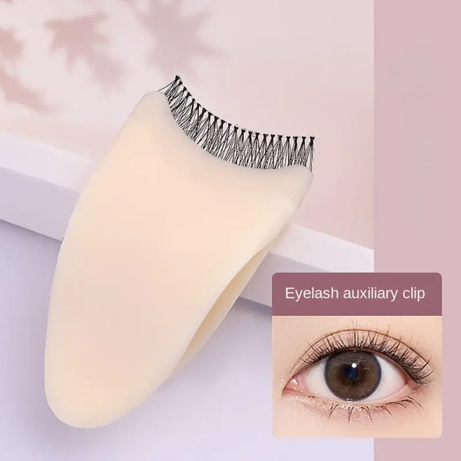 Ferramenta aplicadora de cílios postiços Fast-Clip para mulheres – design antiderrapante garante aplicação rápida e fácil, perfeita para meninas!