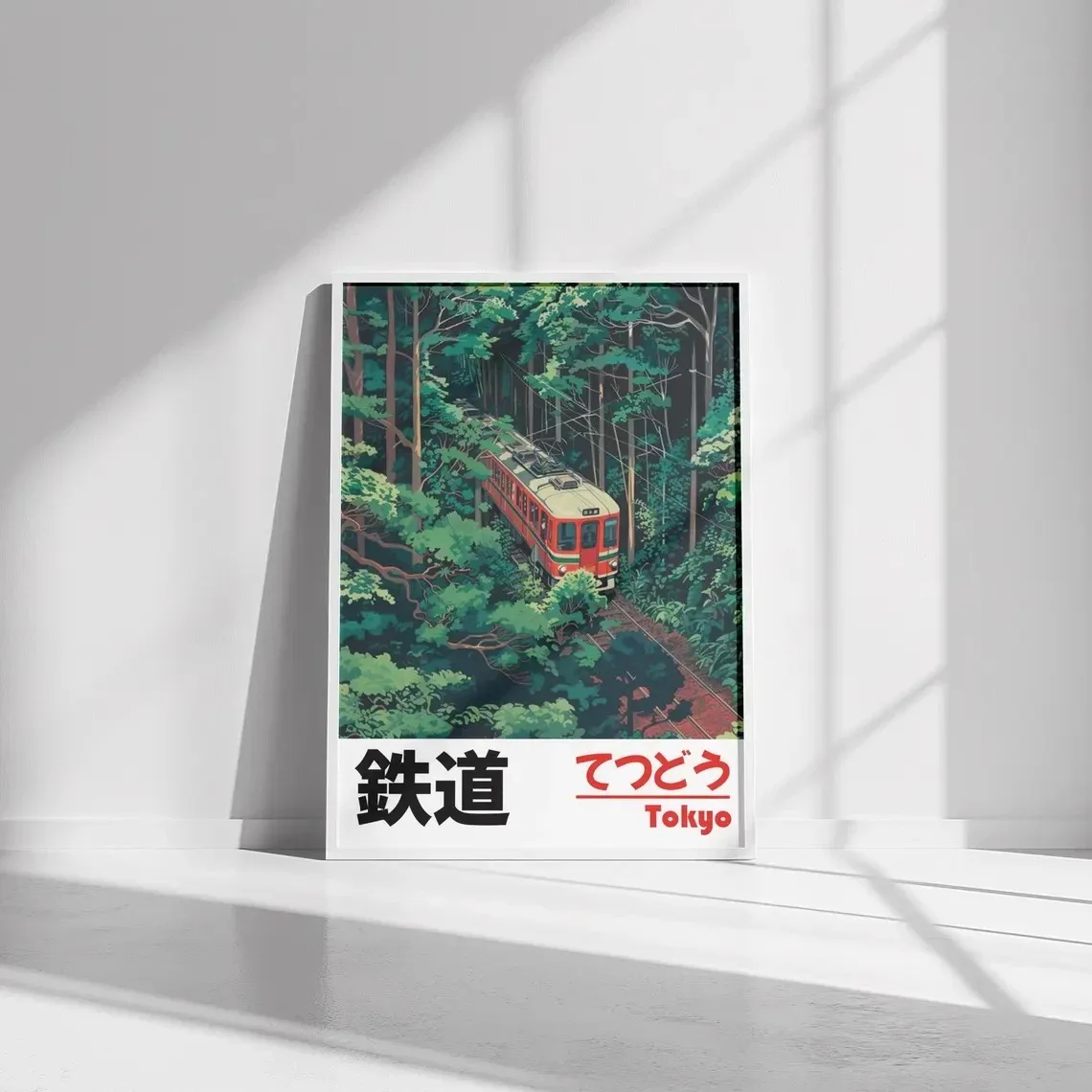 Retro Japanese Landscape Canvas Printing Asian Art Railway Wall Art Poster Modern Living Room
