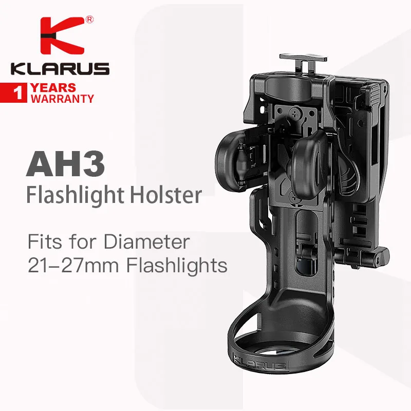 

Klarus AH3 Flashlight Holster,for EP9-EP11/A1-A2 PRO/EC20/E3/XT11R/XT2CR/XT11S/XT11GT PRO/XT2CR Pro/XT21C/XT12S/G15/GL4/GL3/GL6