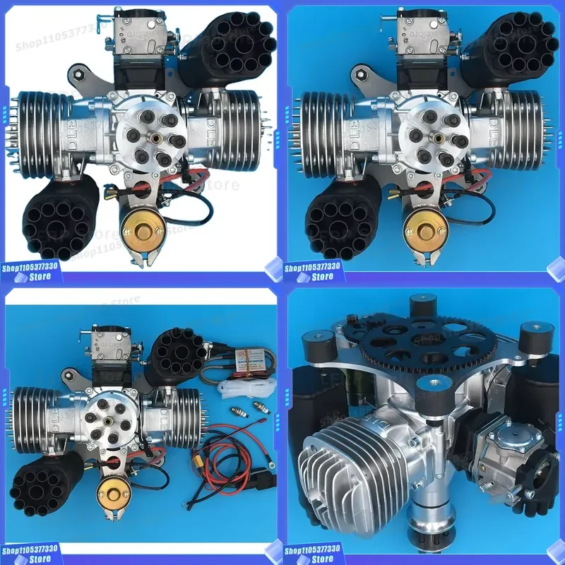 DLE170ML Ultra Light Power Umbrella Paragliding Engine Dual Cylinder Natural Air Cooled Electric Starting Generation