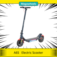 Megawheels A6S Electric Scooter 36V 250W Motor 25km/h Max Speed 5.2Ah Battery 9in Puncture-proof Tires  25km Range Smart APP