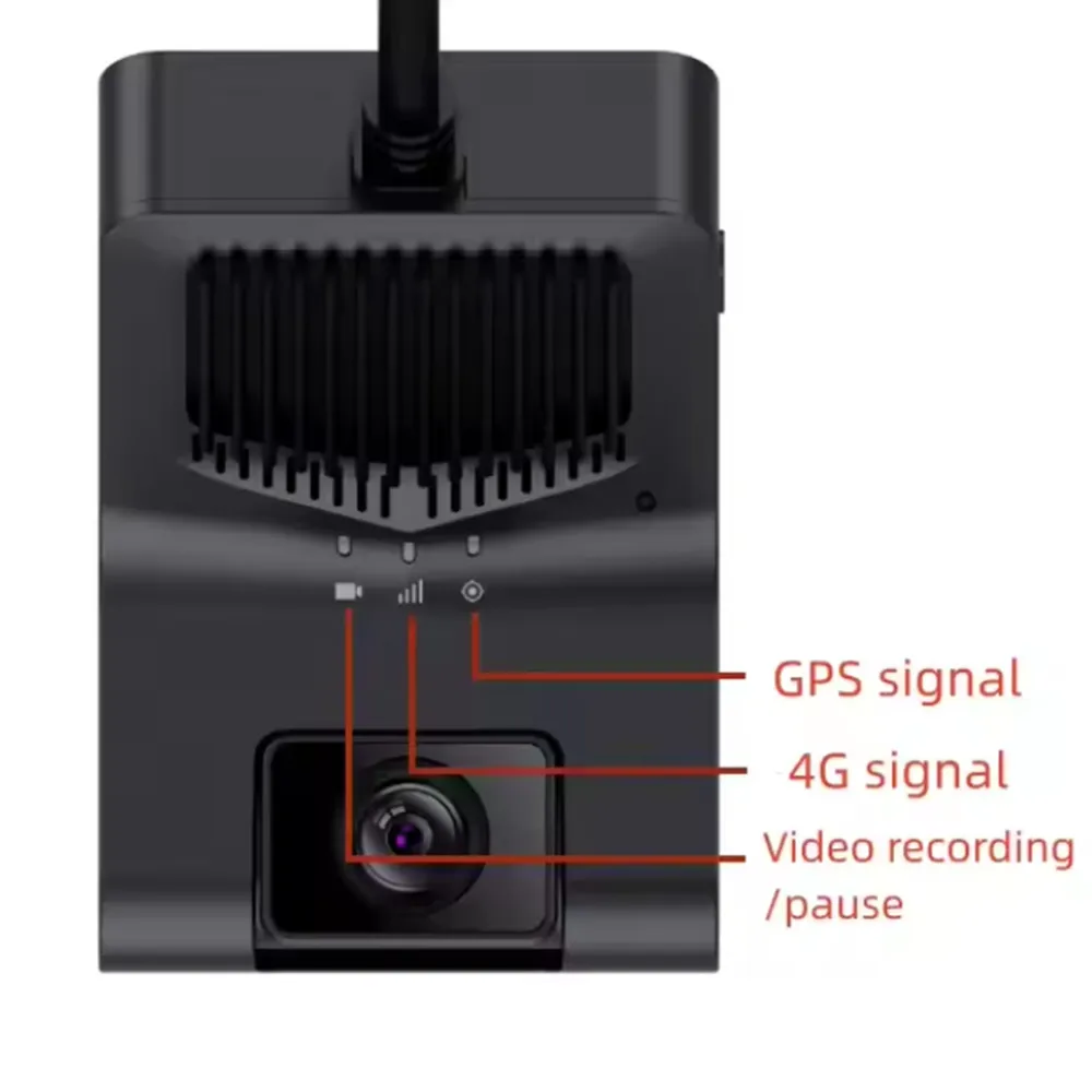 2CH 4G داش كاميرا سيارة صندوق أسود 1080P تسجيل عدسة مزدوجة مع 4G GPS WiFi ADAS DMS