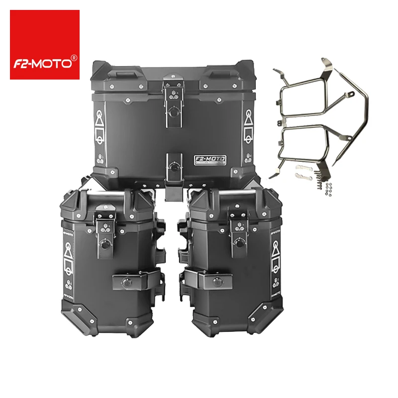 

F2-Moto Tail Bracket Motorcycle Side Luggage Rack Aluminum Alloy Motorcycle Side Box Motorcycle Top Case Side Boxes