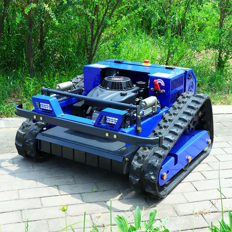 Mini Remote Control Mower for Farm & Garden Orchard Crawler Model RC Lawnmower Green Color