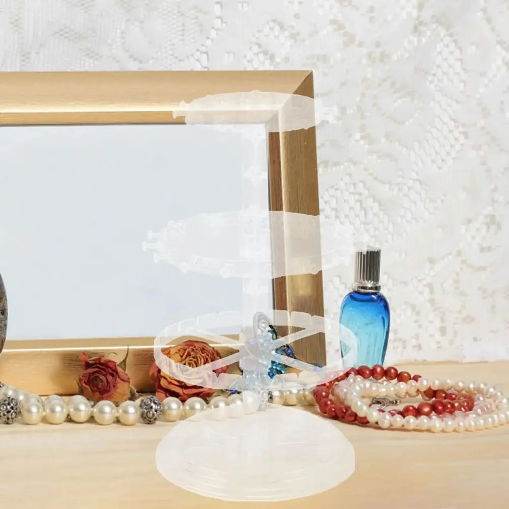 

Дисплей для ювелирных изделий Вращающийся держатель для сережек Держатель для браслета Кольцо для волос Стойка для ювелирных изделий Подставка для ожерелья Пластиковый диск