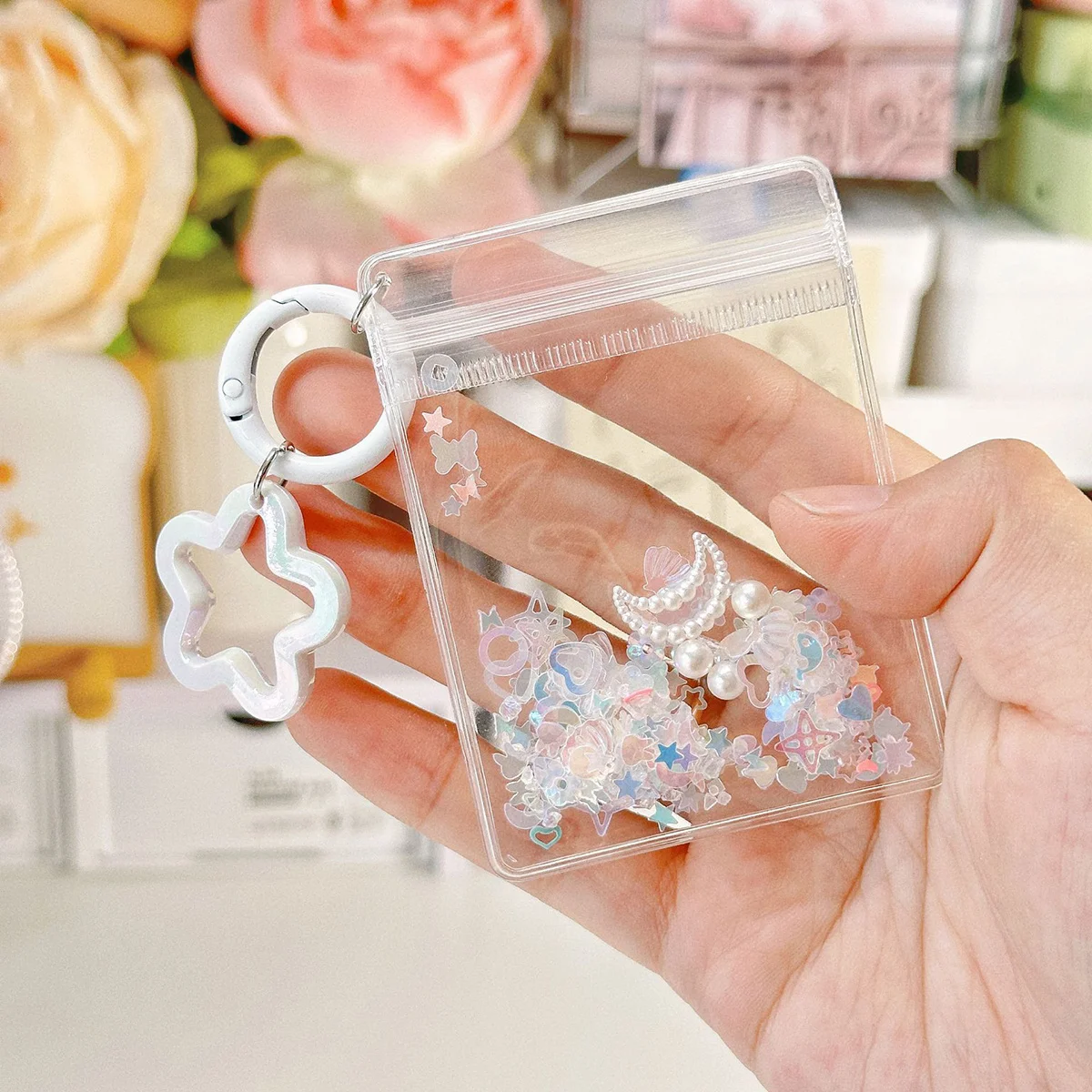 Cartoon rocking music baby walking bag keychain cute bag pendant pendant gift