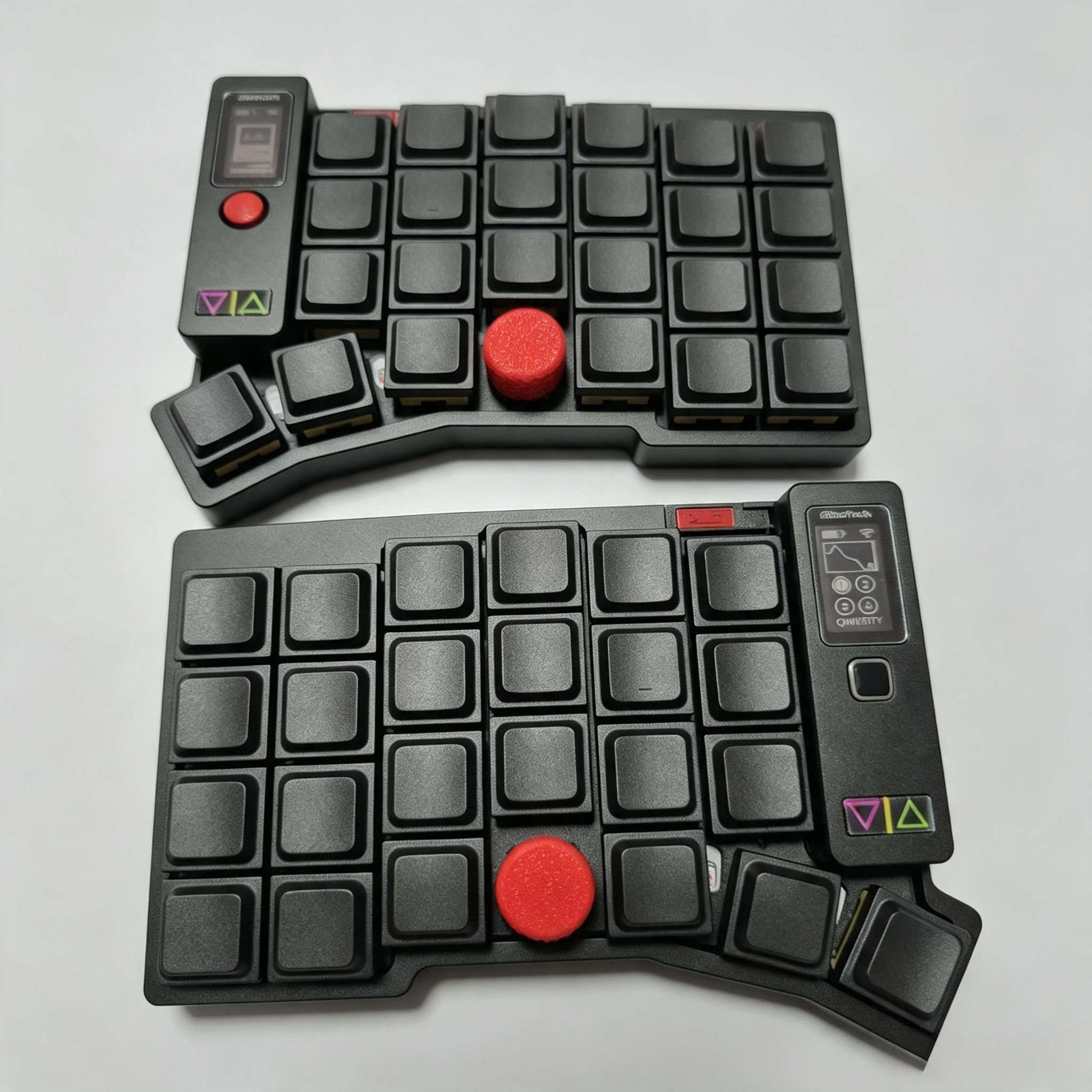 Dual Mouse Keypoint Split Keyboard Sofle/Corne Layout Wireless Trackball/joystick/screen/touchpad Keyboard CNC Aluminium Case