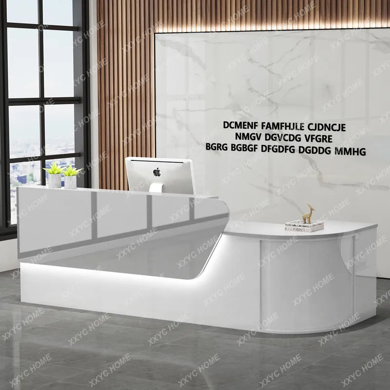 Counter Service Reception Desks Office Business Welcome Elegant Reception Desks Modern Design Scrivania Industrial Furniture