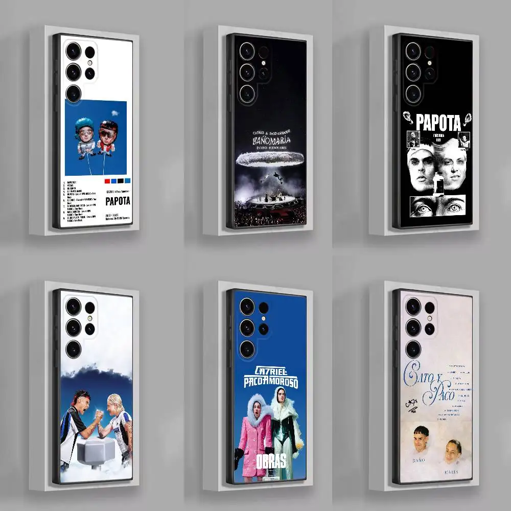

C-CA7RIEL P-Paco Amoroso PAPOTA Phone Case For Samsung S25,S24,S21,S22,S23,S30,Ultra,S20,Plus,Fe,Lite,5G Black Cover